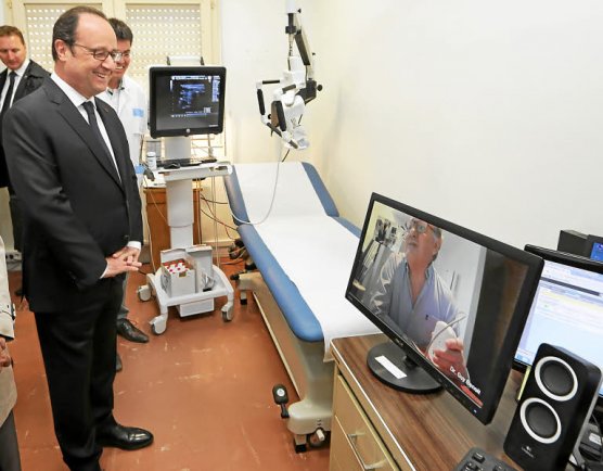 Françsoi Hollande le-president-hôpital belle île sur Mer